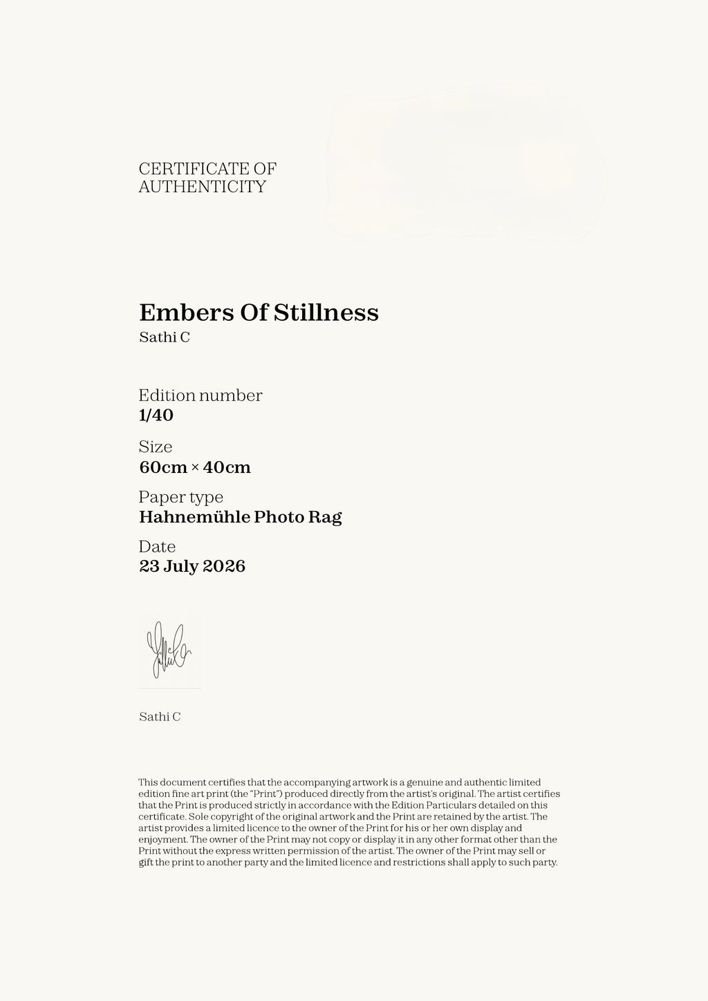 Embers Of Stillness